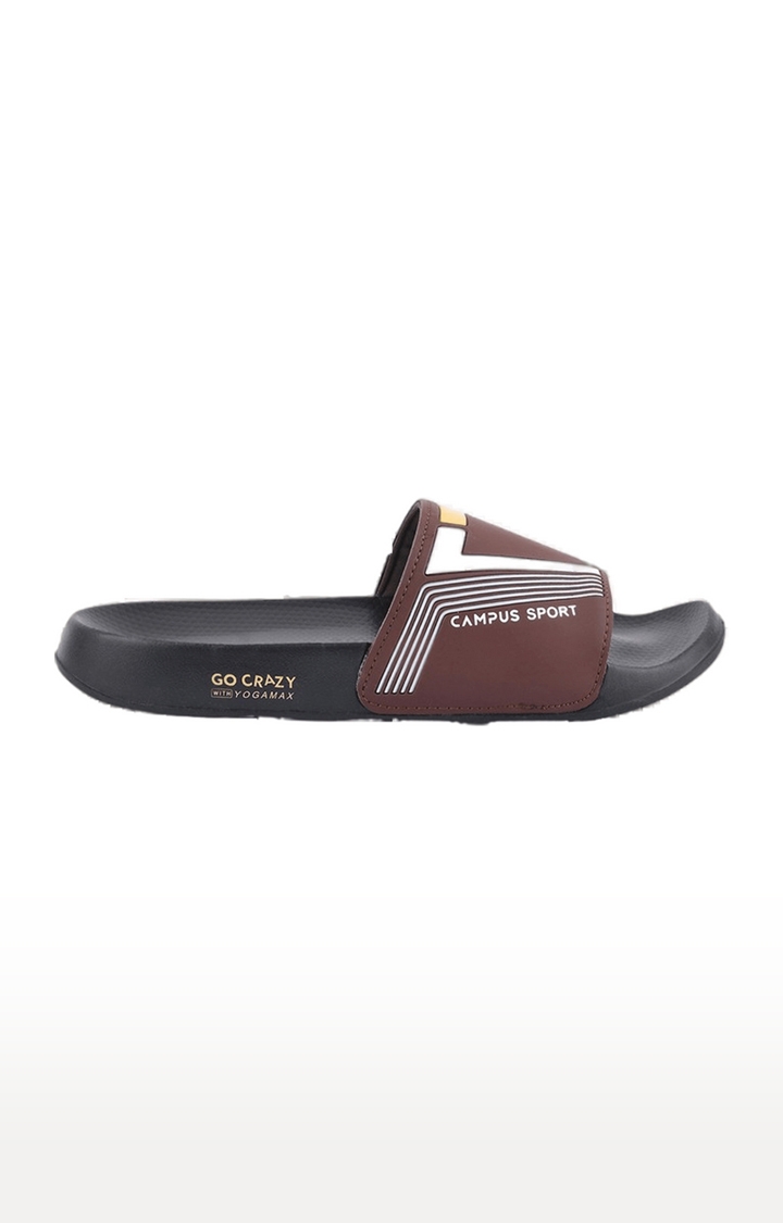 Campus Shoes | Men's Sl-432 Brown Synthetic Flip Flops 1