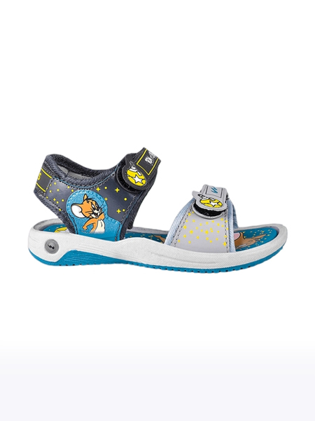Unisex Kids Grey Synthetic Sandals