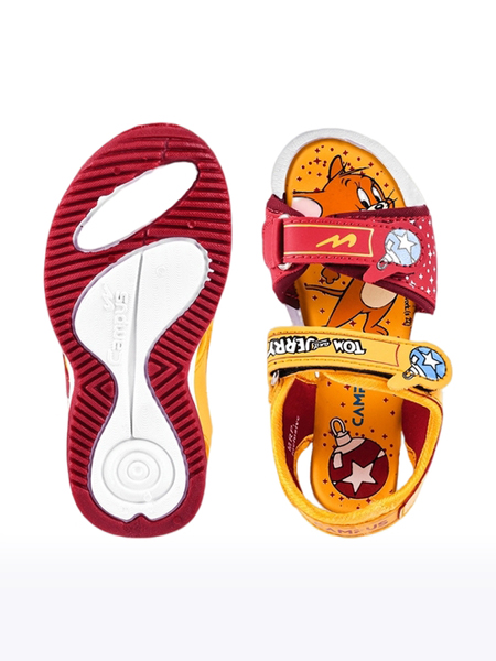 Unisex Kids Yellow Synthetic Sandals