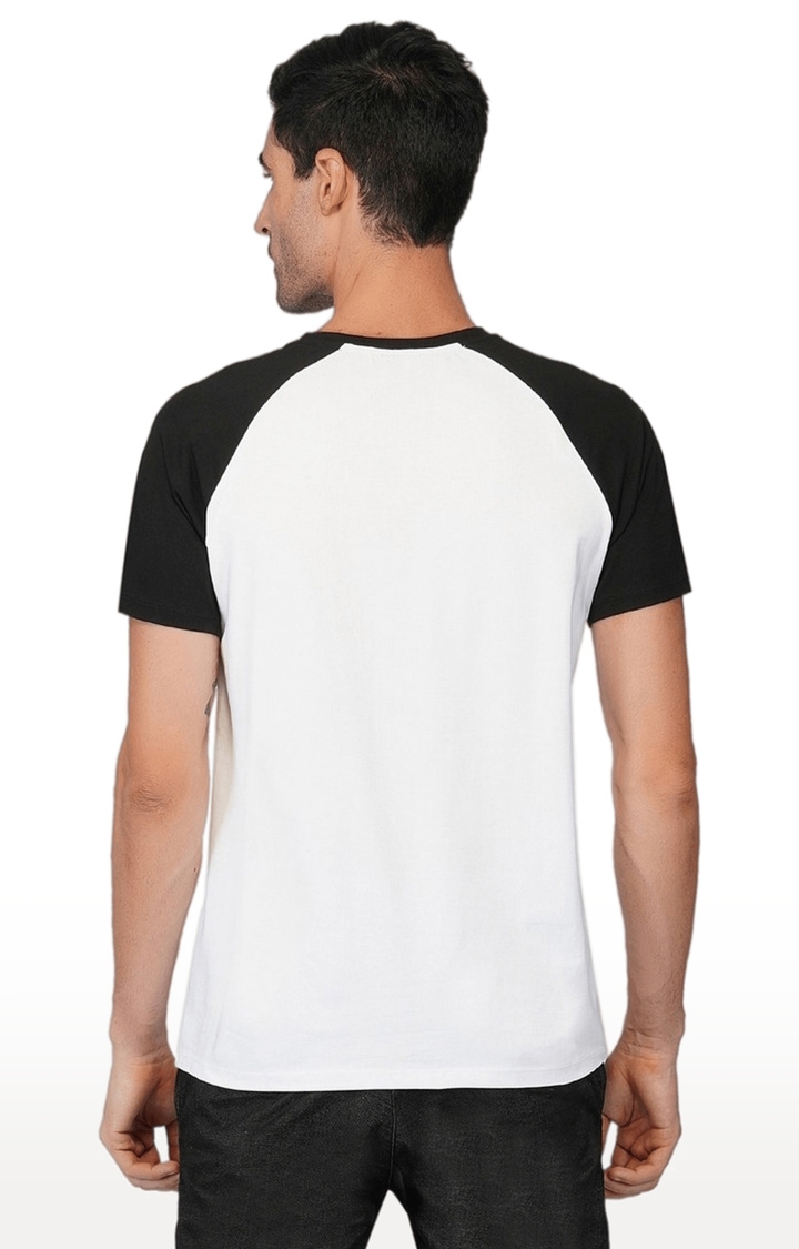 Men's Black Typographic Cotton Regular T-Shirts
