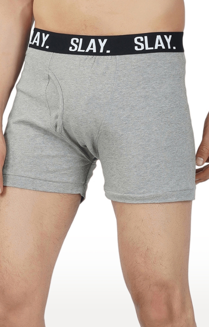Men's Grey Underwear Trunks