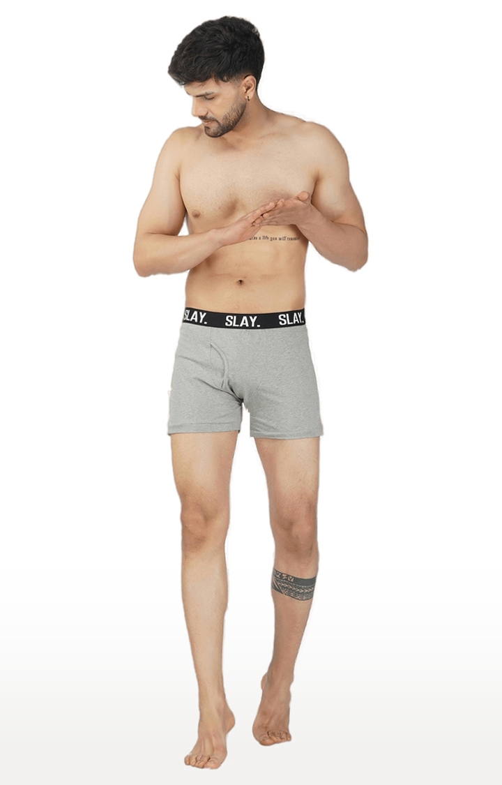 SLAY | Men's Grey Underwear Trunks