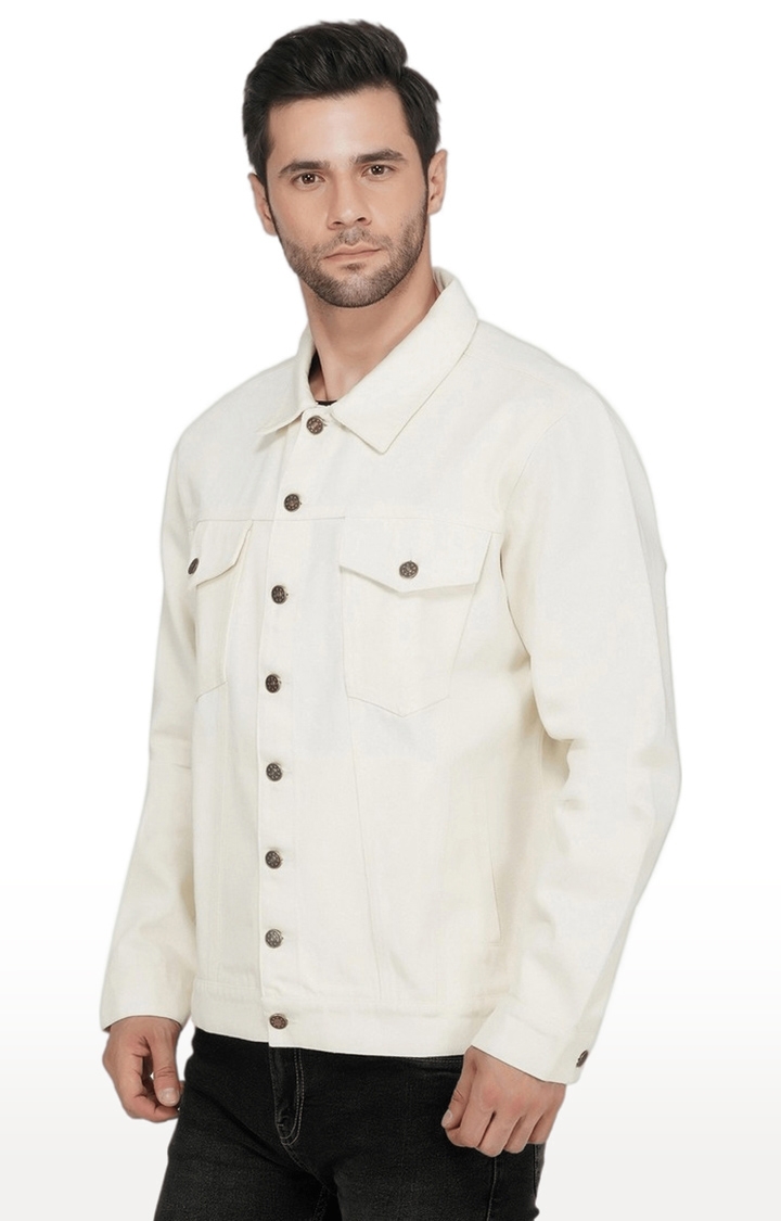 ASOS Slim Fit Denim Jacket In Off White | ASOS | Men's denim style, White  denim jacket outfit, Denim jacket outfit