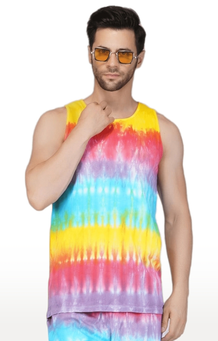 SLAY | Men's Rainbow Tie Dye Vest