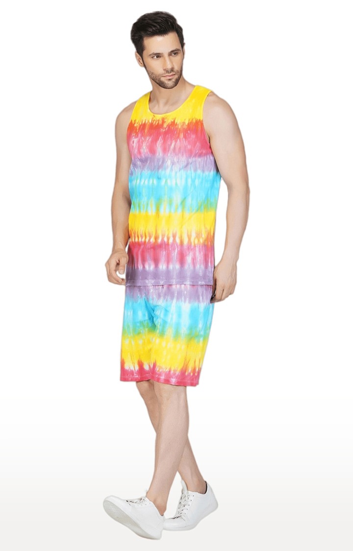 Men's Rainbow Tie Dye Vest