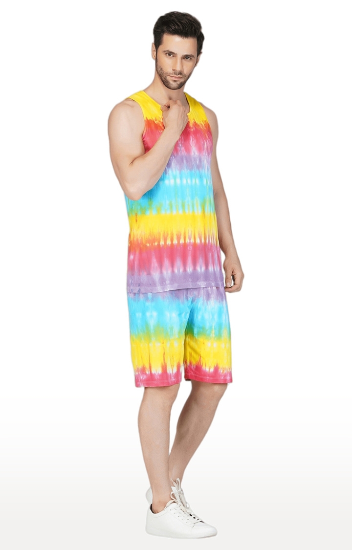Men's Rainbow Tie Dye Vest