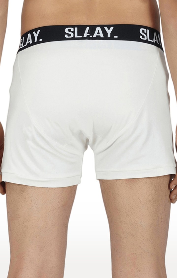 Men's White Underwear Trunks