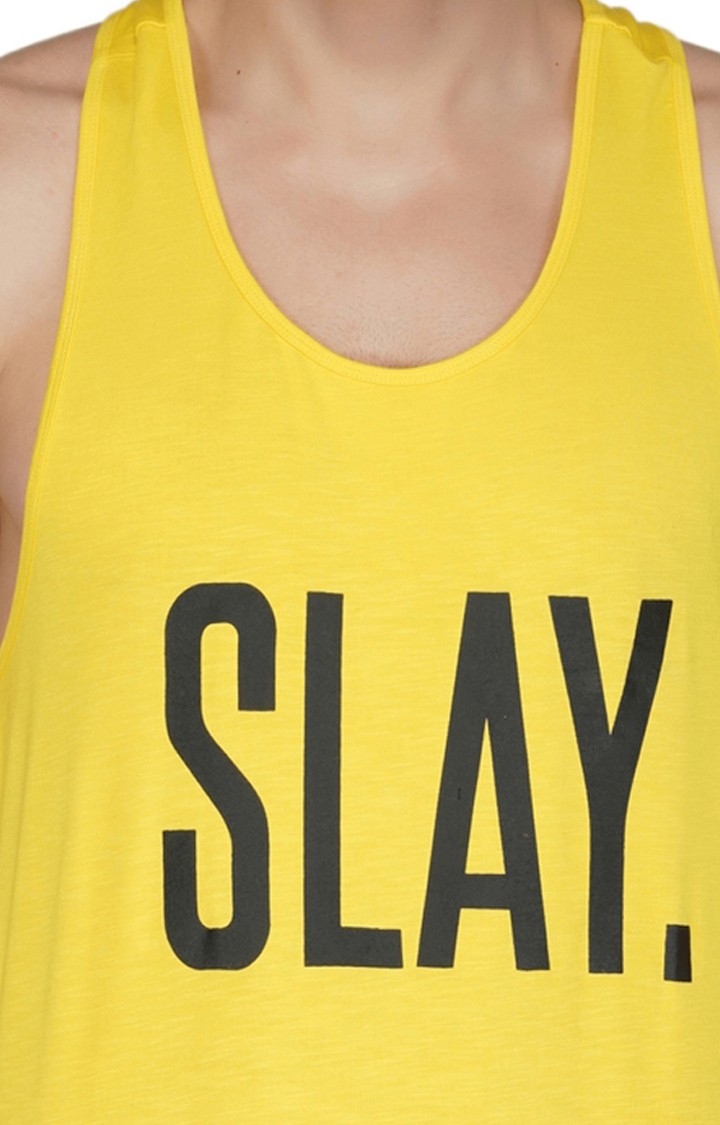 Men's Yellow Gym Vest