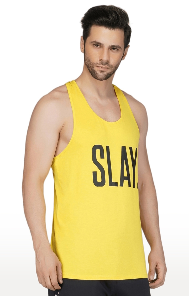 Men's Yellow Gym Vest