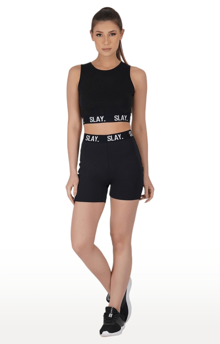 Sport Women Activewear Crop Top And Shorts Co-ord Set