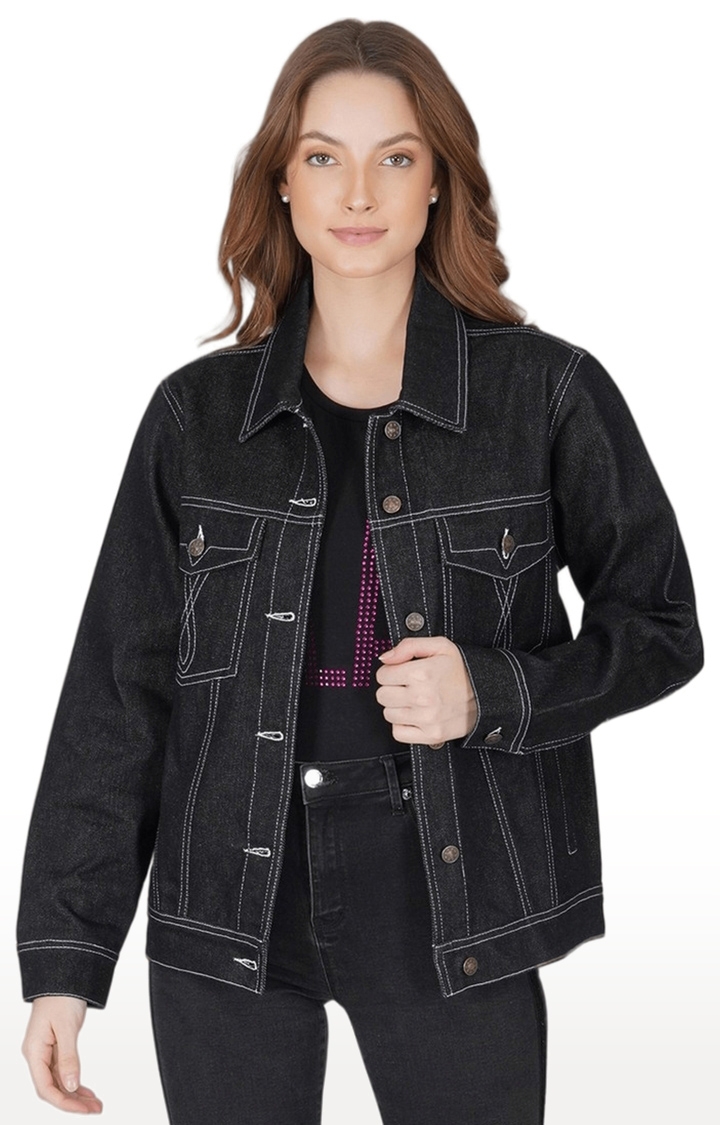 Buy Pepe Jeans Black Denim Jacket for Women's Online @ Tata CLiQ