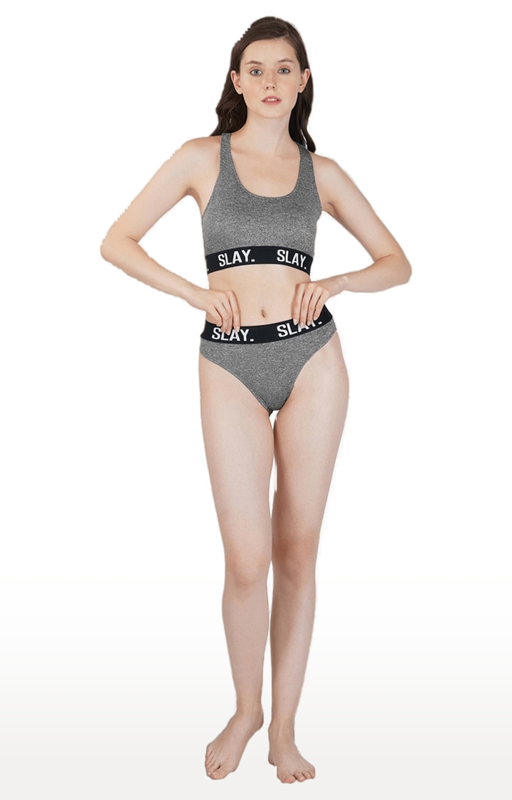 SLAY | Women Grey Innerwear Set