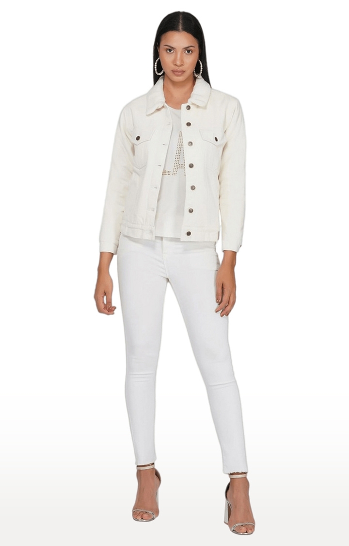 PEIQI Women's Cropped Jean Denim Jacket Button Down Long Sleeve with  Pockets | eBay