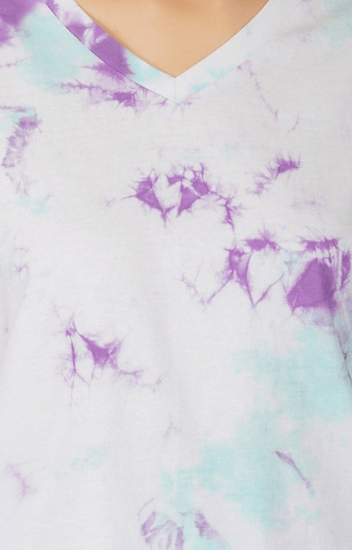 Women's Multi Tie Dye Cotton Oversized T-Shirts