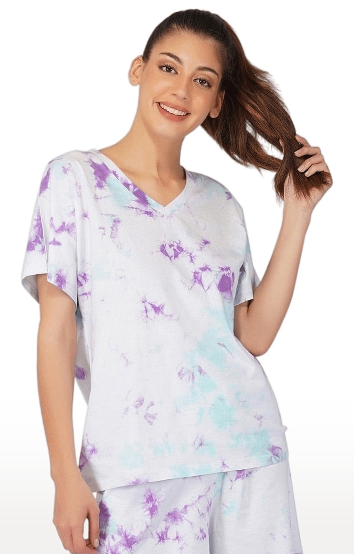 Women's Multi Tie Dye Cotton Oversized T-Shirts