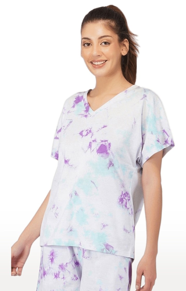 Women's Multi Tie Dye Cotton Oversized T-Shirts
