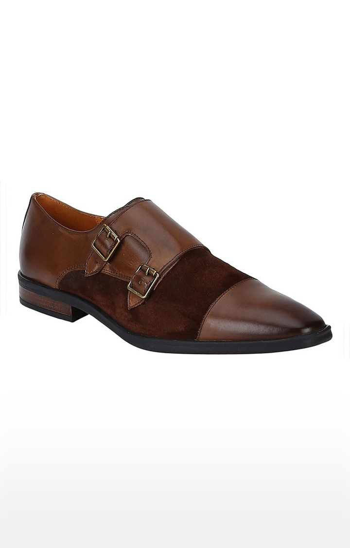 DEL MONDO | Del Mondo Genuine Leather Bordo Colour Lace Up Brogue Shoe For Mens 0