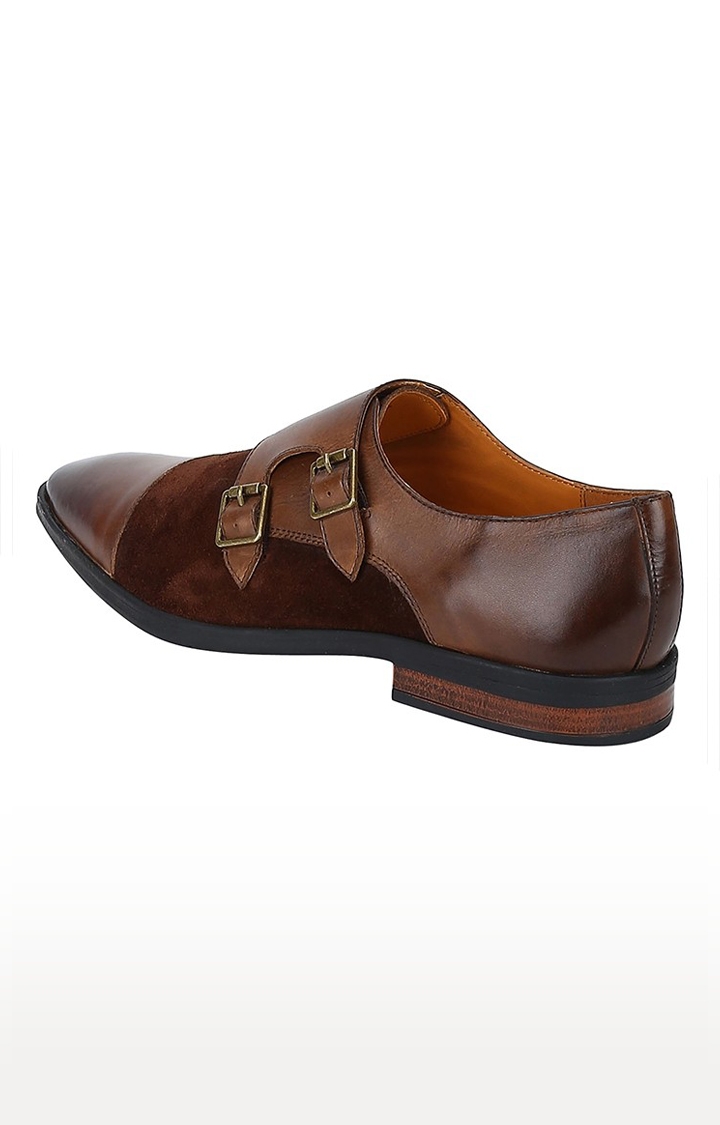 DEL MONDO | Del Mondo Genuine Leather Bordo Colour Lace Up Brogue Shoe For Mens 1