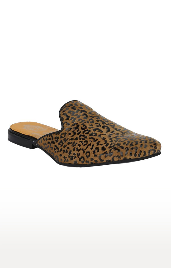 Mens leopard on sale print slippers