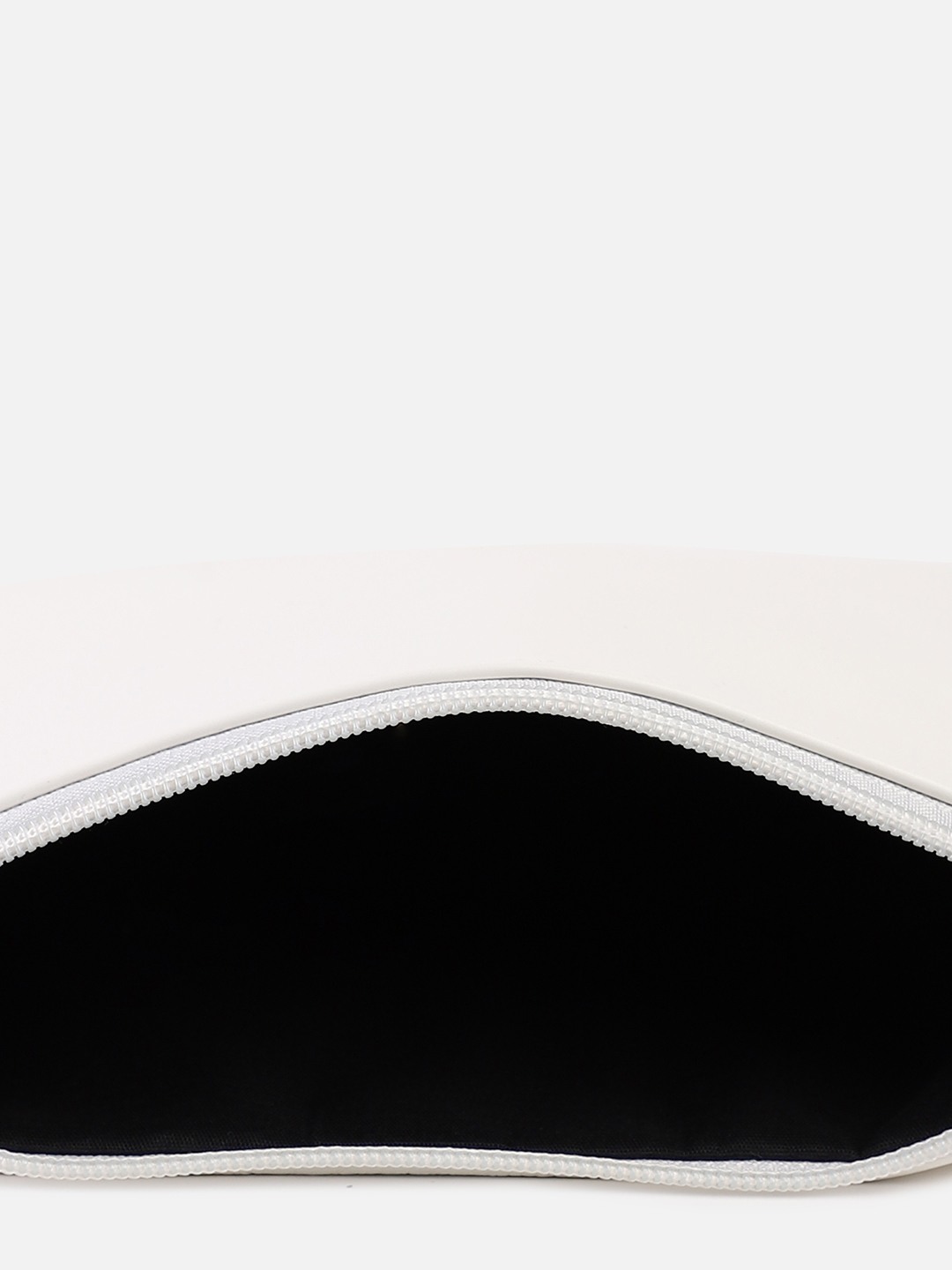 Haute Sauce By Campus Sutra White Leather Clutch Bags