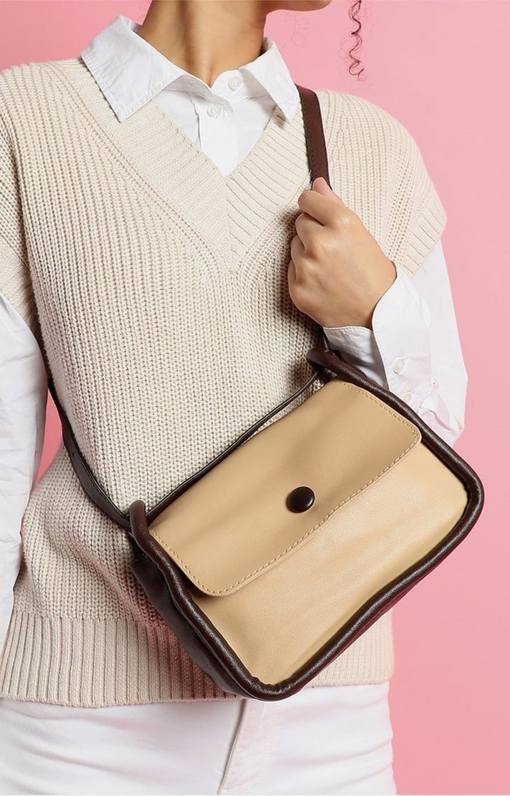 Women's Beige Handbag