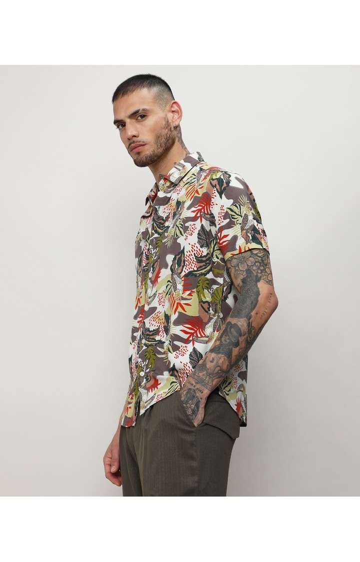 Men's Multicolor Printed Casual Shirts