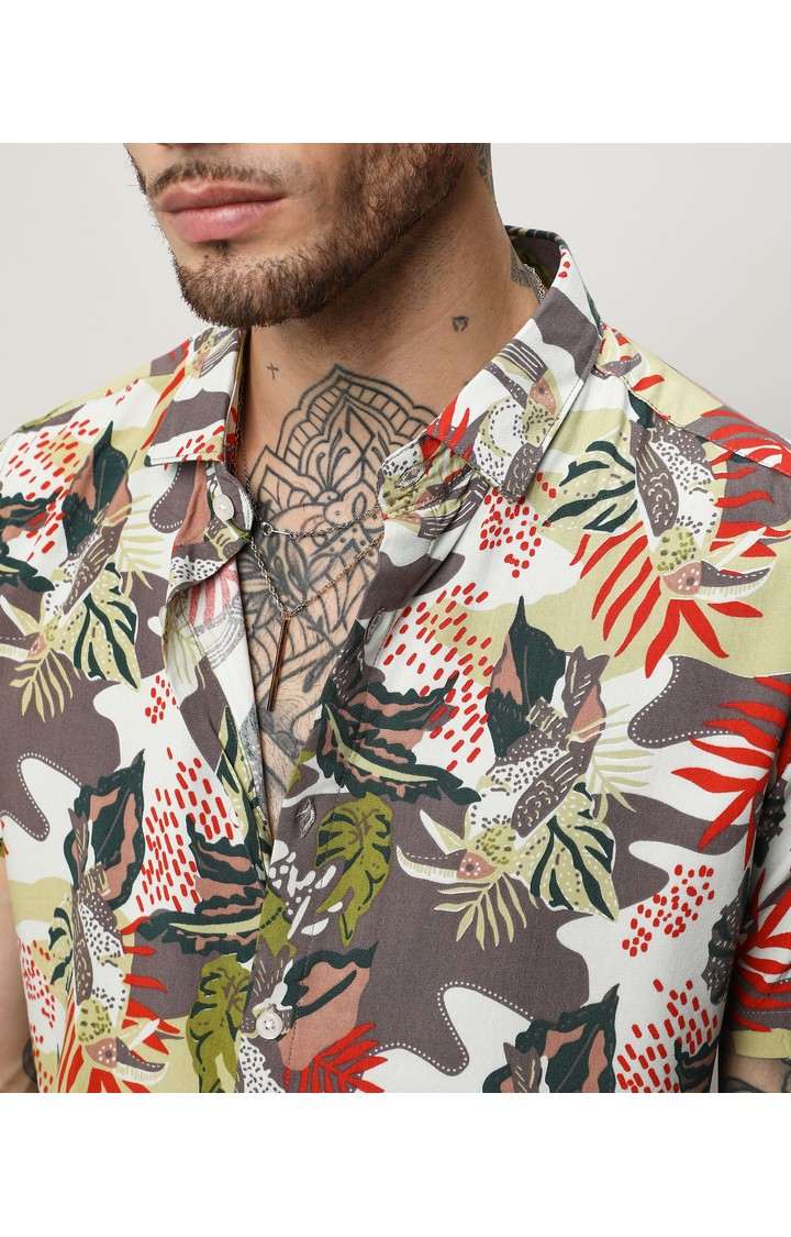 Men's Multicolor Printed Casual Shirts