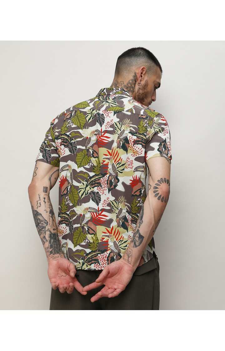 Men's Multicolor Printed Casual Shirts