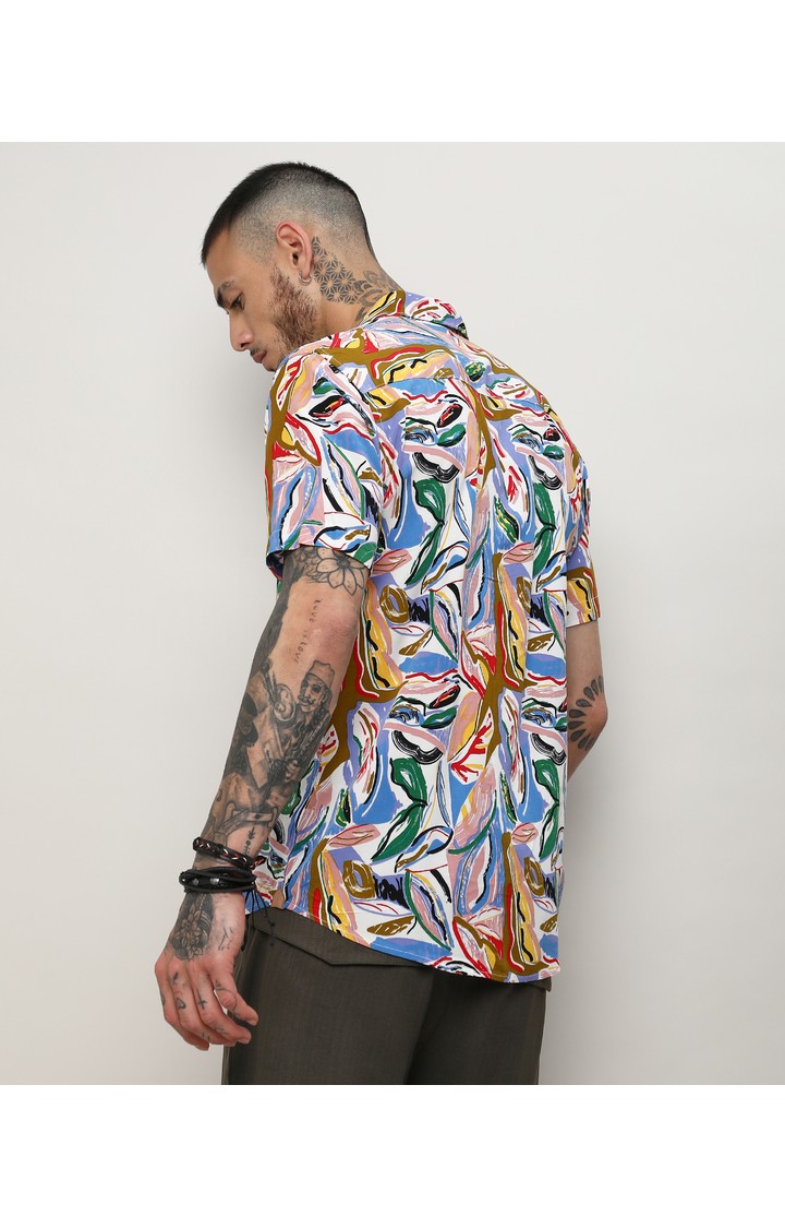 Men's Multicolor Printed Casual Shirts