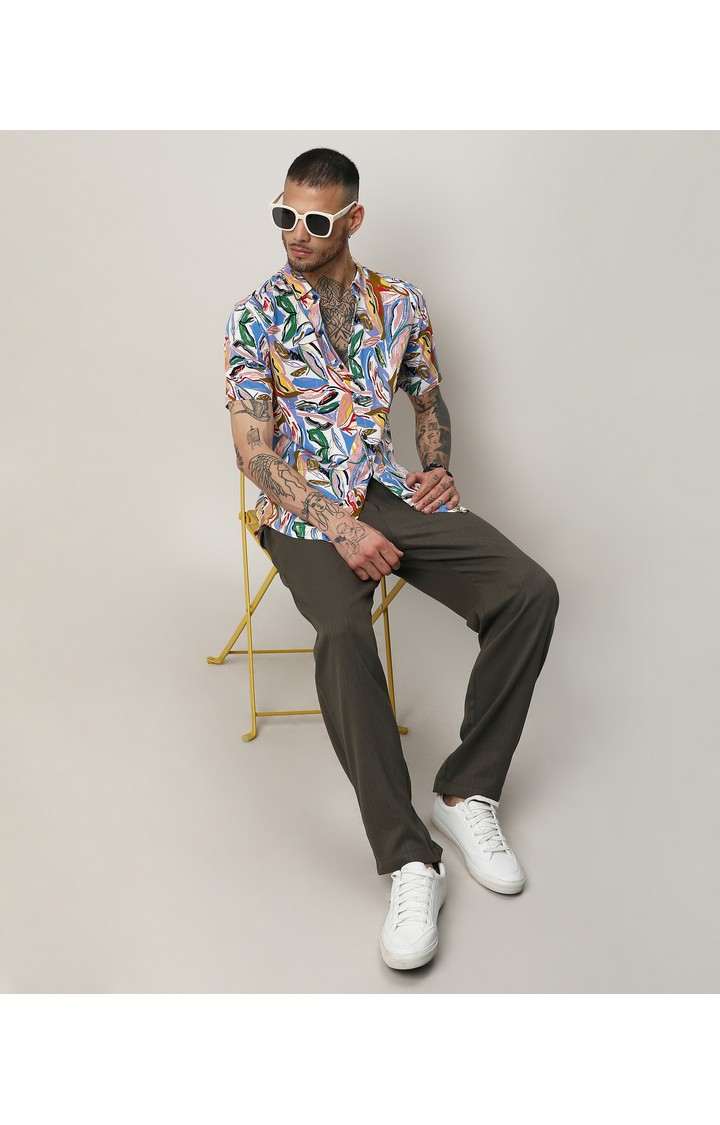 Men's Multicolor Printed Casual Shirts