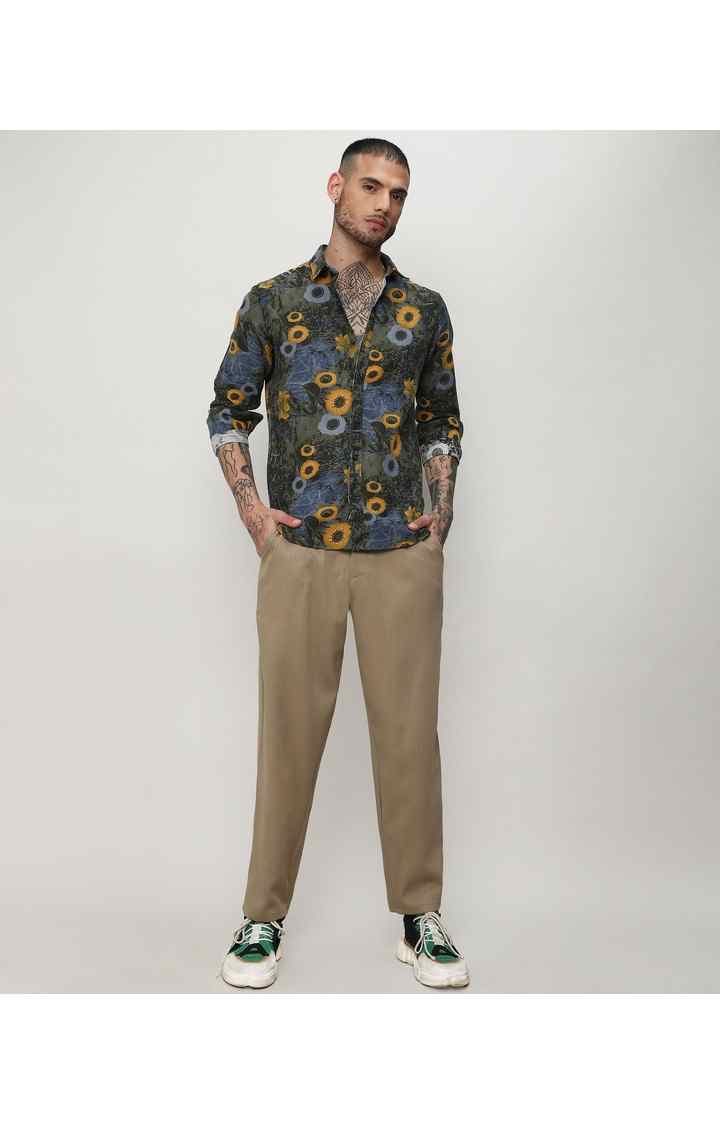 Men's Multicolor Printed Casual Shirts
