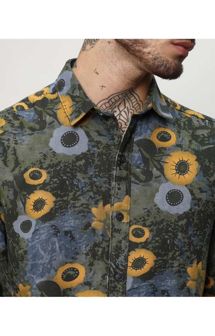 Men's Multicolor Printed Casual Shirts