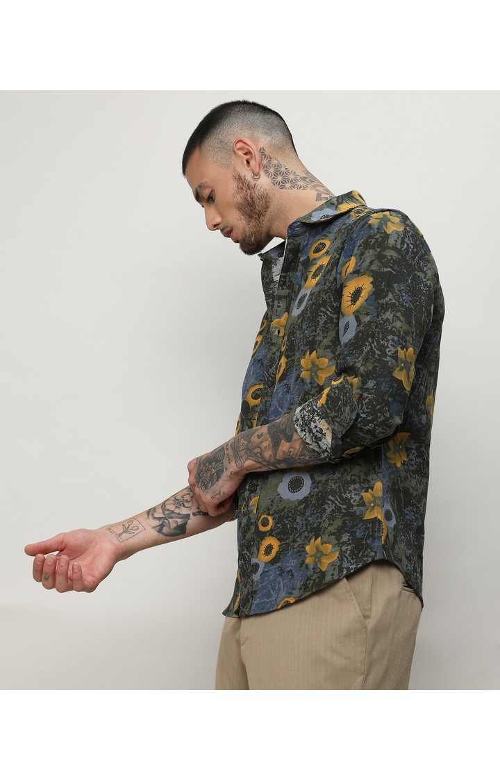 Men's Multicolor Printed Casual Shirts