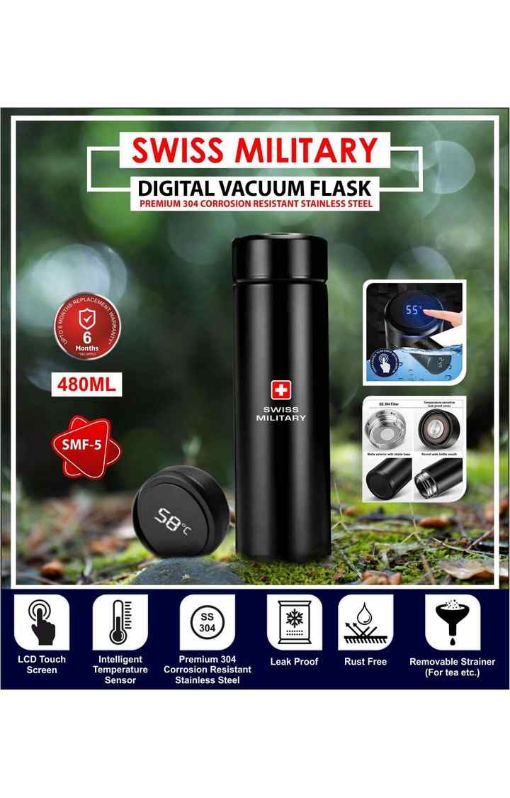 SMF5 - Black Digital Stianless Steel Vacuum Flask