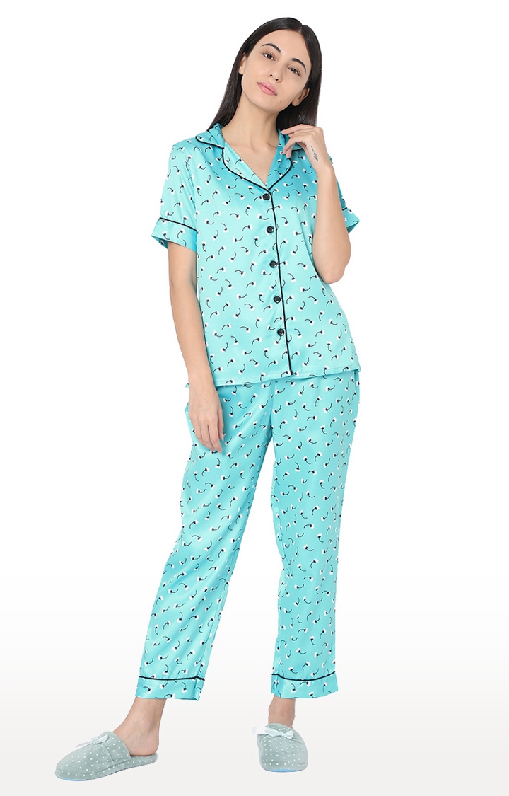 Buy Fomti Green Floral Print Night Suit for Women/Girls (M) Online at Best  Prices in India - JioMart.