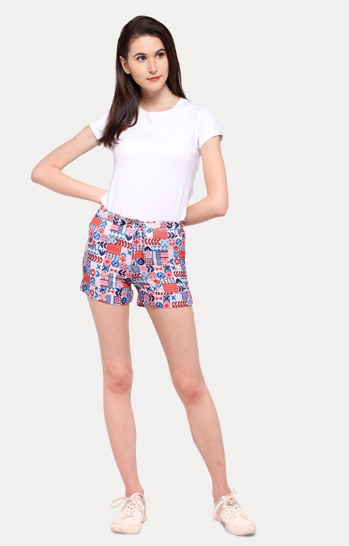 Smarty Pants | Multicoloured Printed Shorts 1