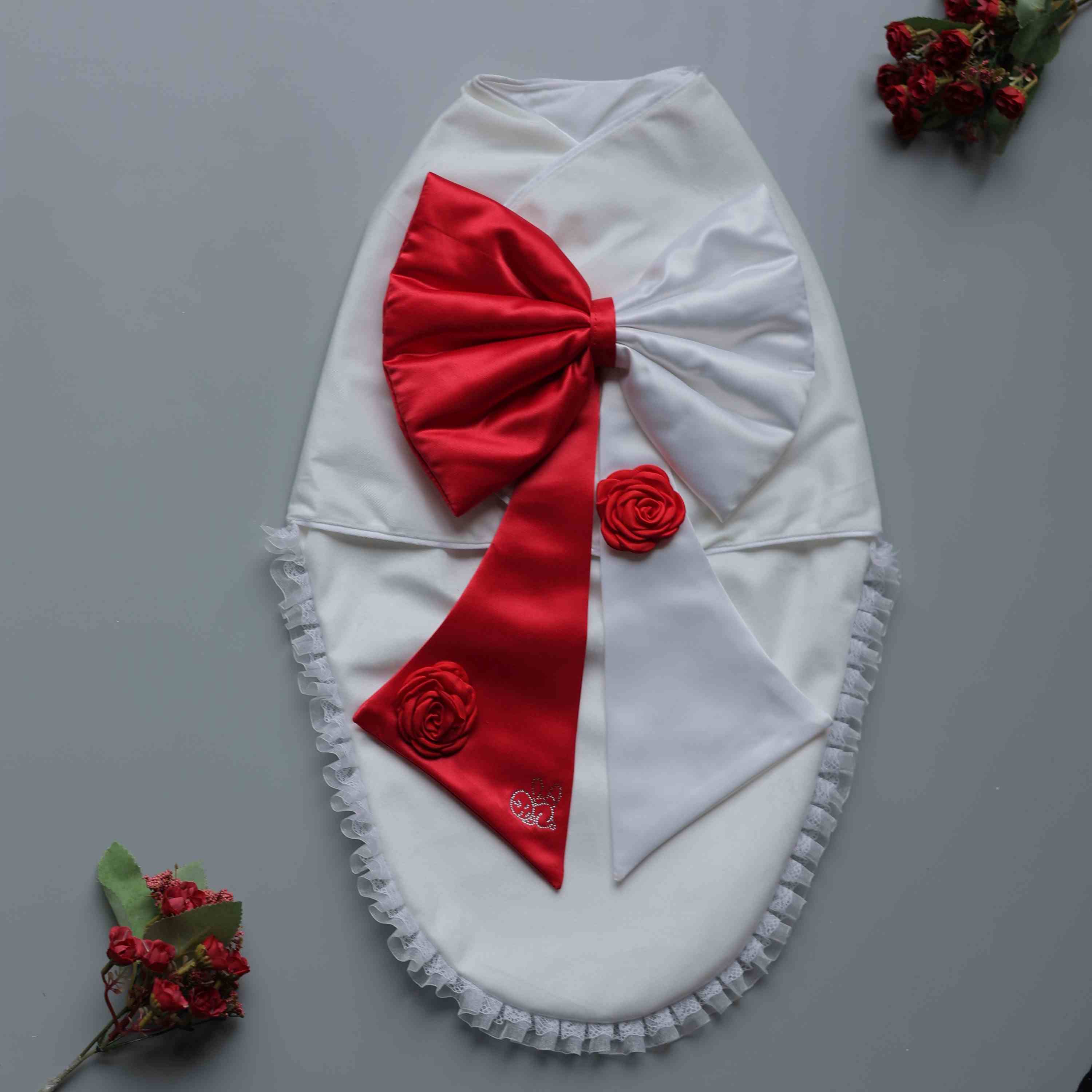 Ruby Bow Luxe Swaddle Set