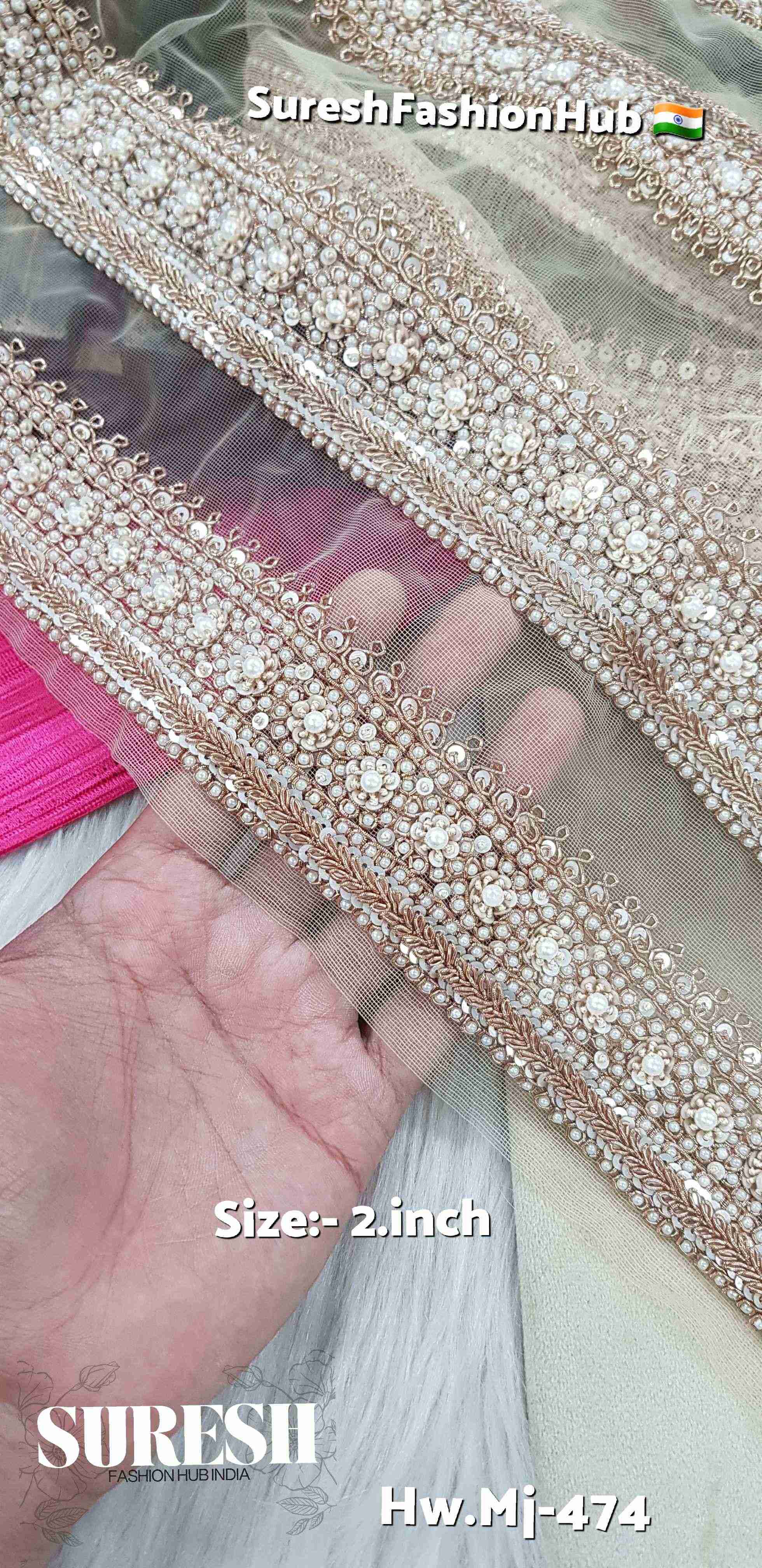 Gold Royale Floral Organza Lace