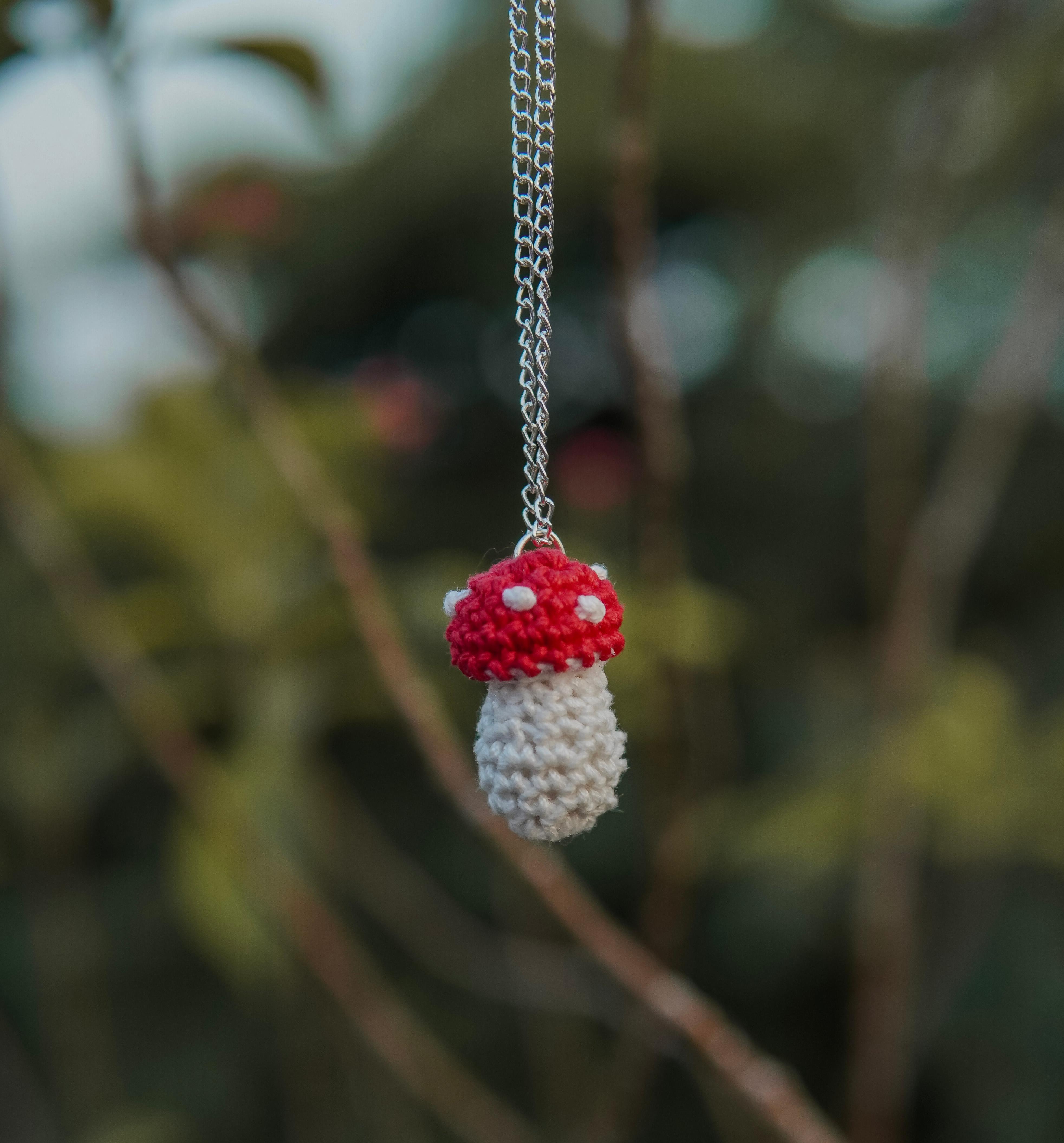  Woodland Charm: Mushroom Pendant by AHG. Wear a touch of nature!