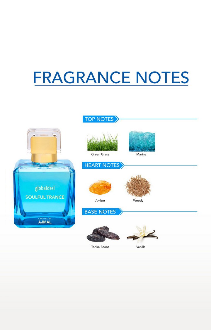 Global Desi Soulful Trance Eau De Parfum 50ML Long Lasting Scent Spray Gift For Women Crafted By Ajmal