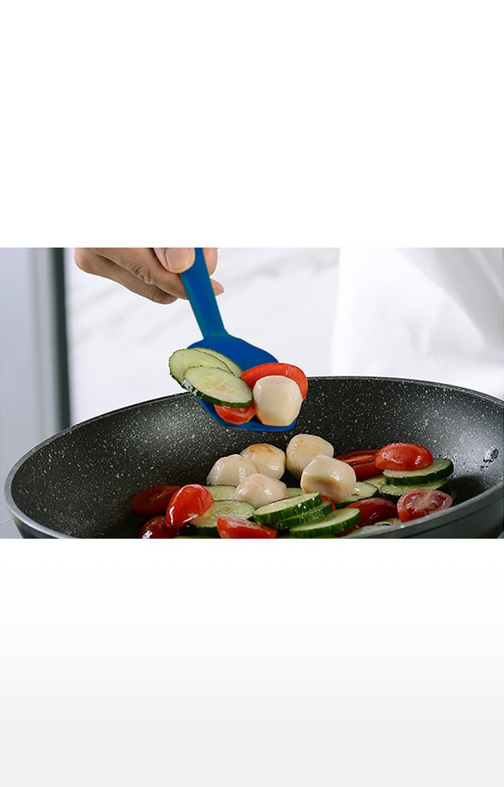 Amour | Amour Non-Stick Silicone Heat Resistant Kitchen Utensils 9 Piece Set (Navy Blue) 4