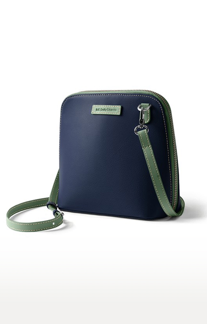 DailyObjects | Women's Space Blue Trapeze  Sling Bag 1