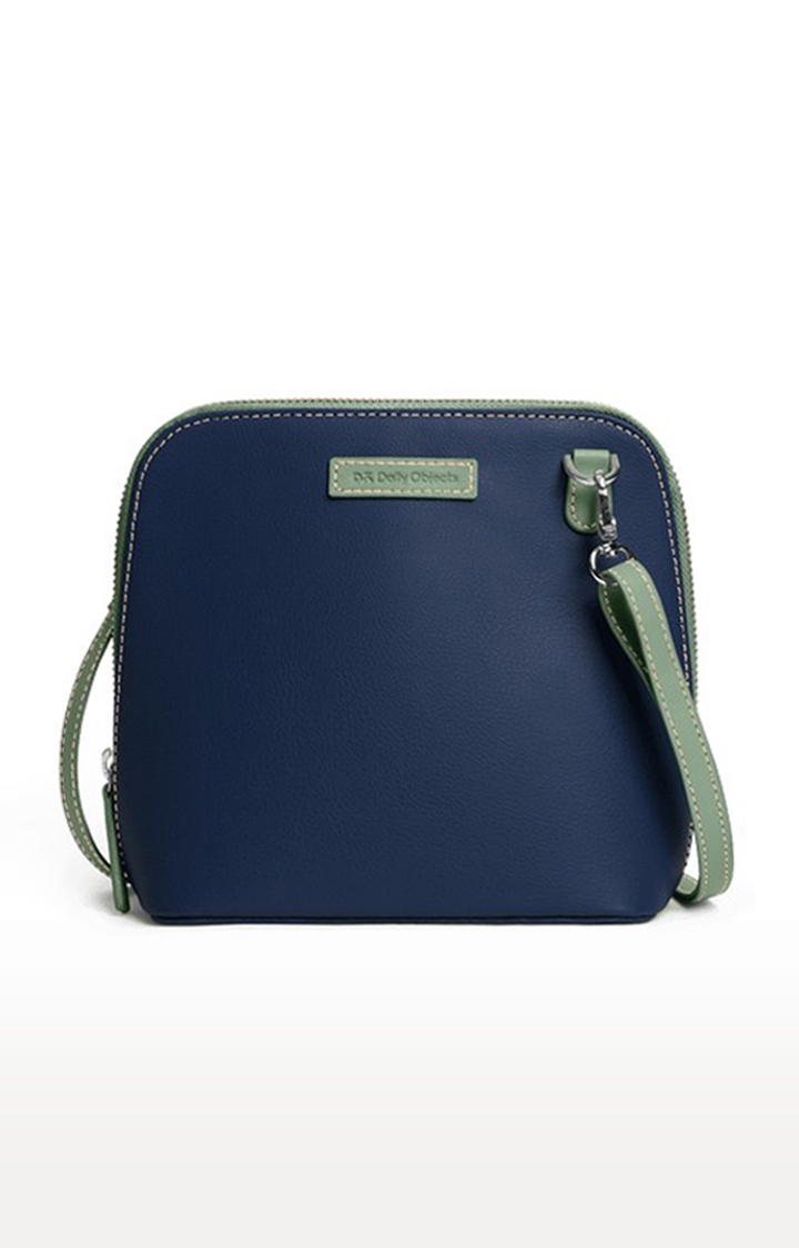DailyObjects | Women's Space Blue Trapeze  Sling Bag 0