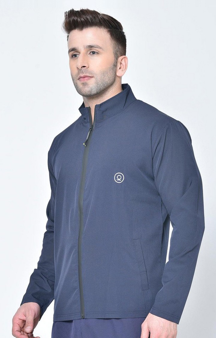 Navy blue activewear jacket store