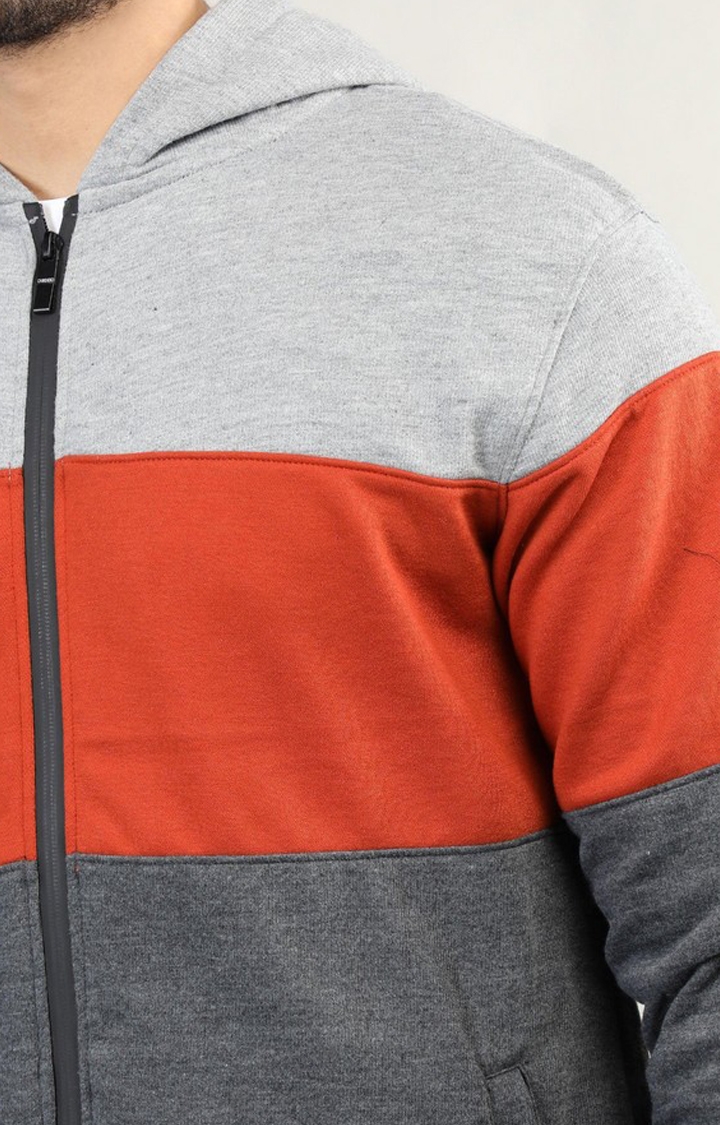 Men's Multicolor Colorblocked Polyester Activewear Jackets