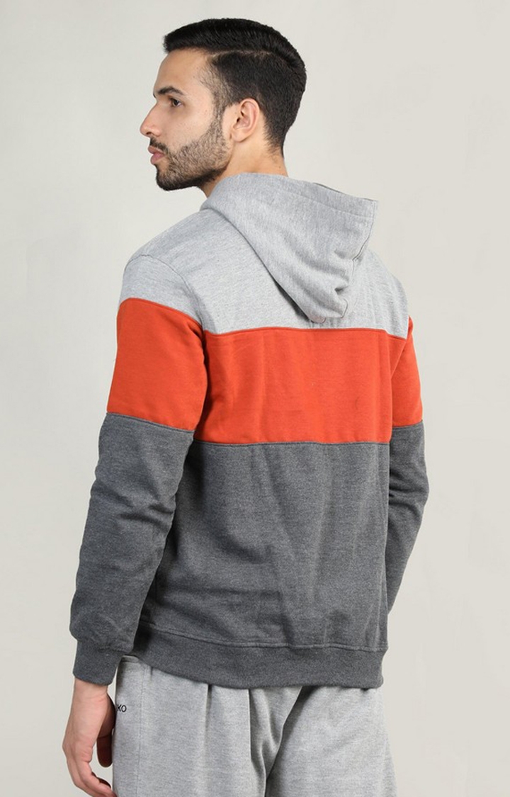 Men's Multicolor Colorblocked Polyester Activewear Jackets