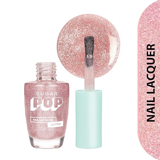 SugarPop Glitter Nail Lacquer 01 Rose Quartz