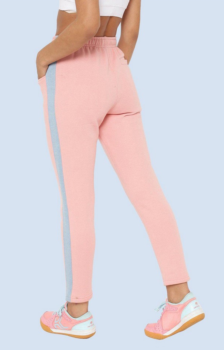 Buy Pink Hand Block Printed Cotton Narrow Pants for Women, FGNP23-65