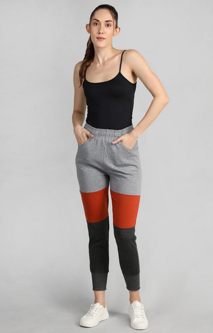Women's Multicolor Colourblocked Polyester Activewear Jogger