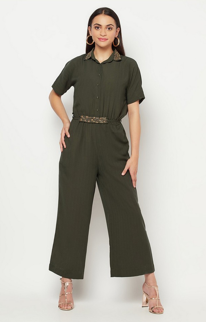 100 polyester jumpsuit on sale